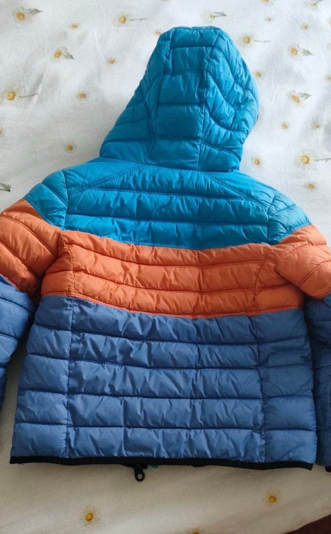 Renkli Fermuarlı Kapüşonlu Erkek Mont - Görsel 2