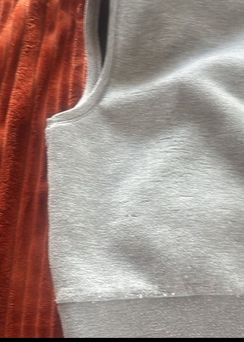 Gri Kapüşonlu Fermuarlı çocuk Yelek - Görsel 4