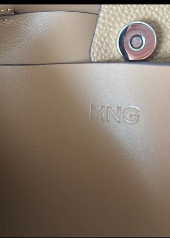 Mango camel rengi Deri Kadın Çanta - Görsel 3