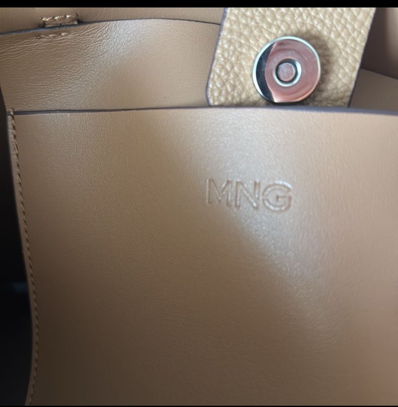 Mango camel rengi Deri Kadın Çanta - Görsel 3