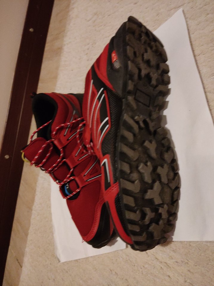 Kırmızı Erkek Outdoor Spor Ayakkabı Velcro - Görsel 4