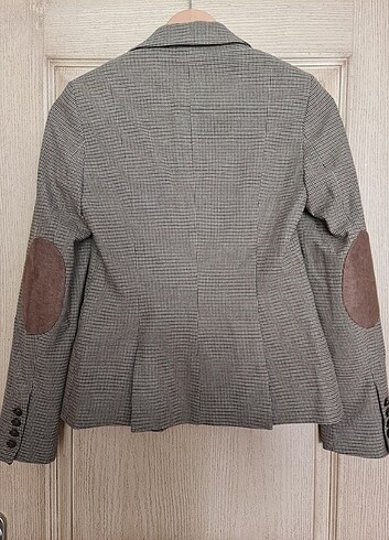 s Beden Koton Ekoseli Blazer