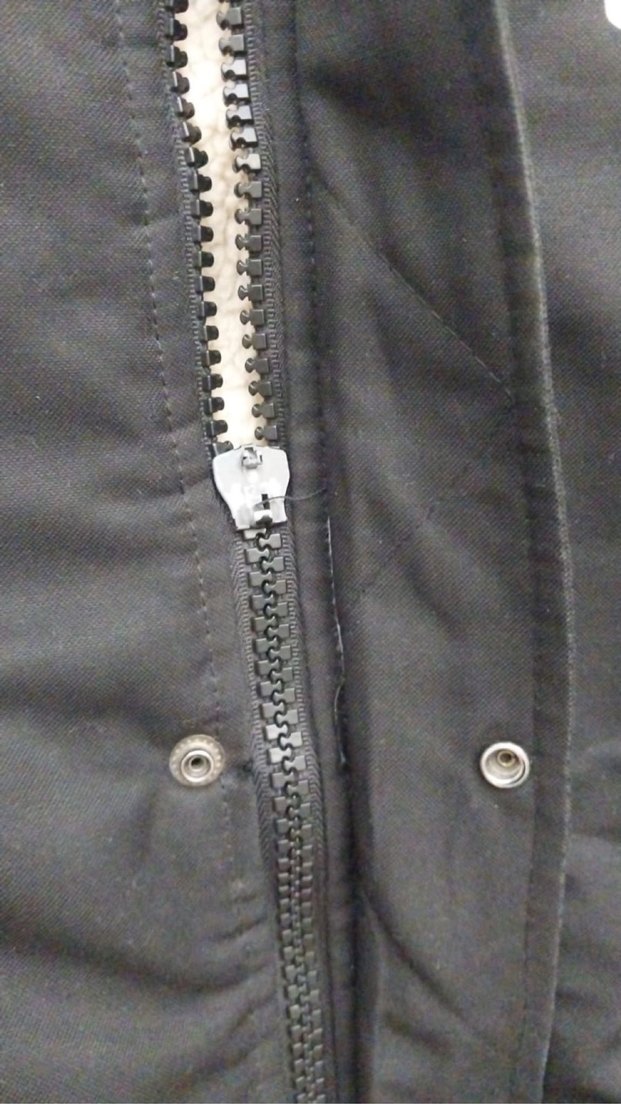 Siyah Kapüşonlu Düğmeli Erkek Mont - Görsel 5