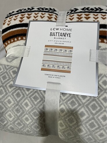 Beden beyaz Renk Lcw home çift kişilik battaniye