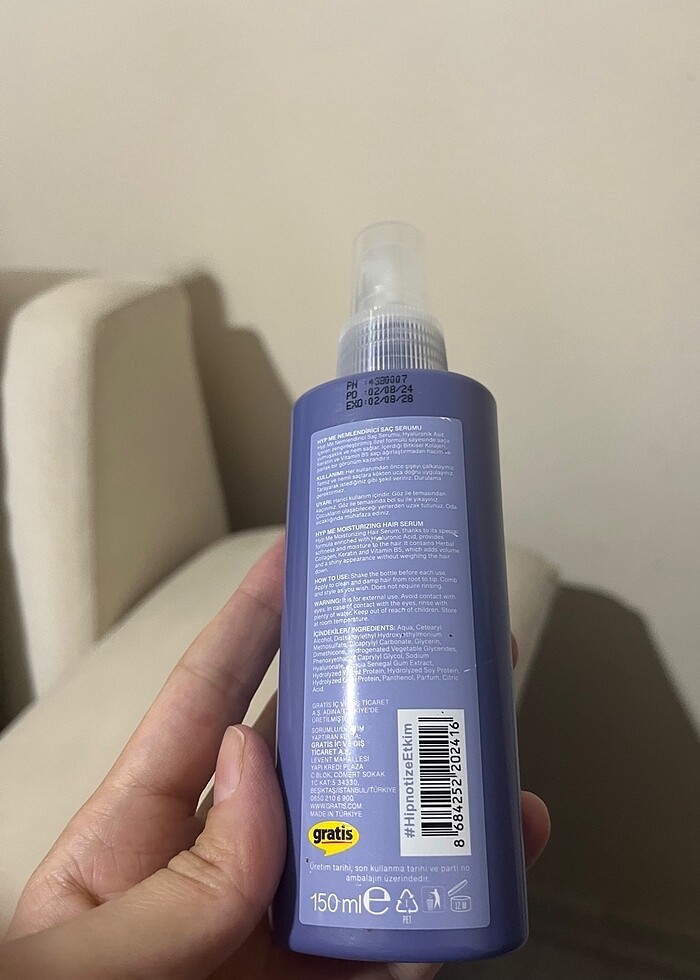 Hyp Me Nemlendirici Hyaluron Saç Serumu - Görsel 3