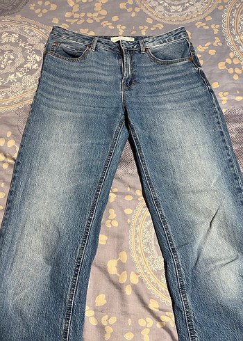 D98 VINTAGE EFEKTLI STRAIGHT JEAN - Görsel 5