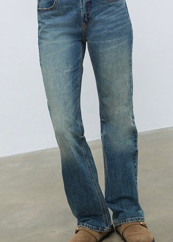 D98 VINTAGE EFEKTLI STRAIGHT JEAN - Görsel 2