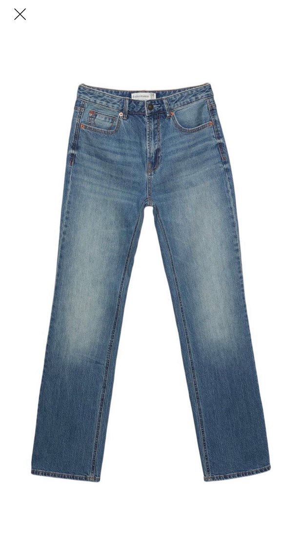 D98 VINTAGE EFEKTLI STRAIGHT JEAN - Görsel 4