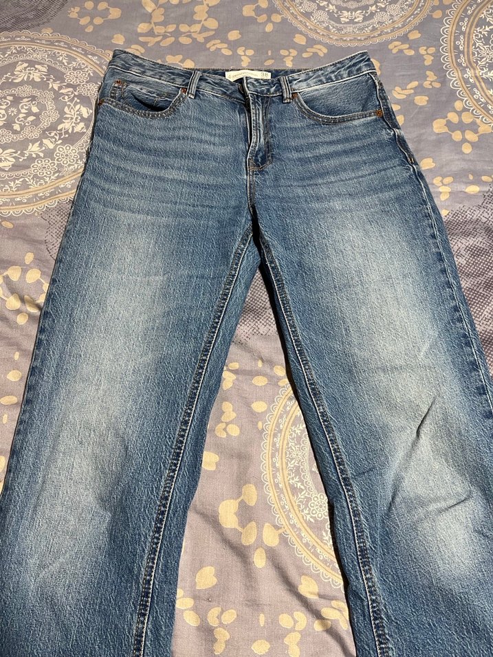 D98 VINTAGE EFEKTLI STRAIGHT JEAN - Görsel 5