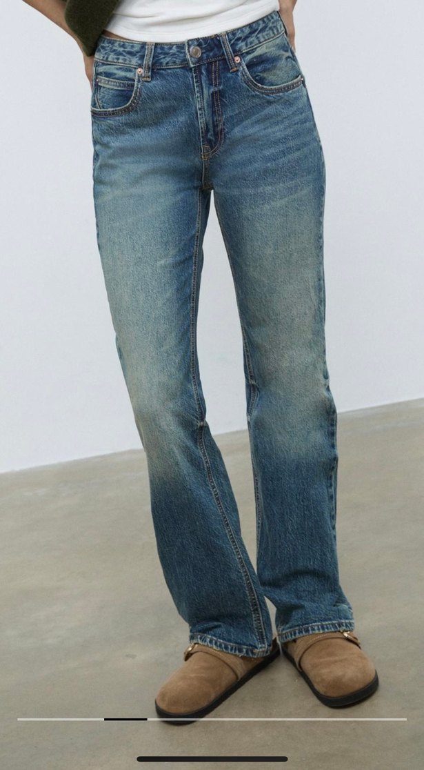 D98 VINTAGE EFEKTLI STRAIGHT JEAN - Görsel 2