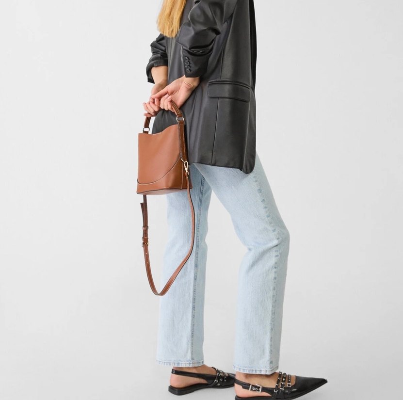 Stradivarius Askili mini bucket çanta - Görsel 2