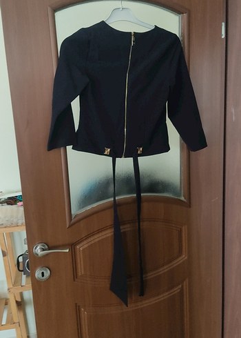 Kemer Detaylı Siyah Kız Bolero - Görsel 7