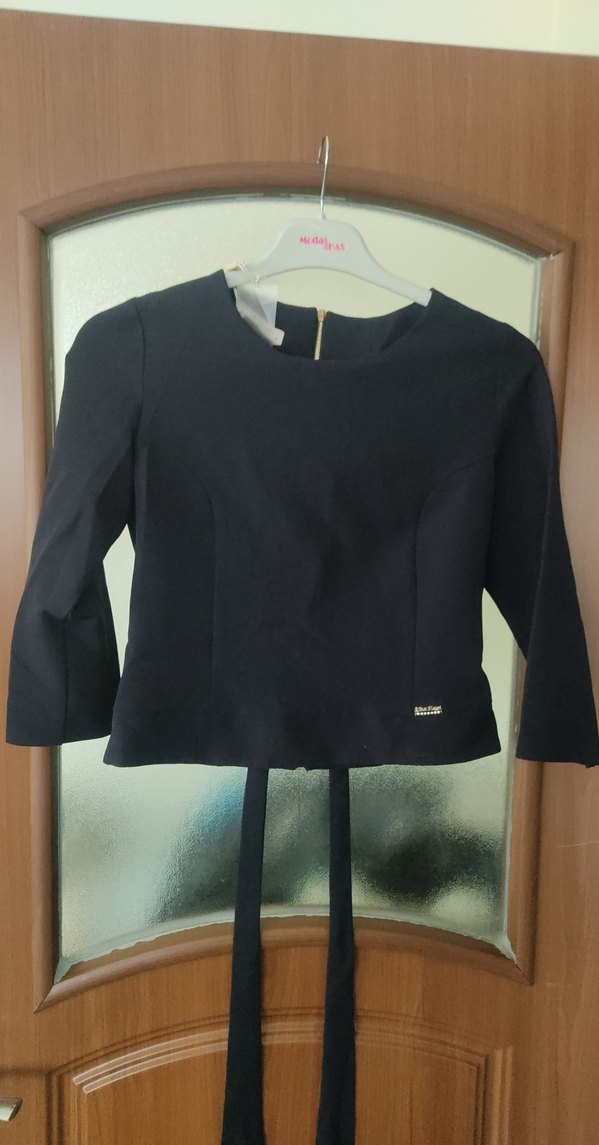 Kemer Detaylı Siyah Kız Bolero - Görsel 4