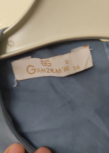 Mavi Renkli Uzun Kollu Fırfırlı Bluz - Görsel 4