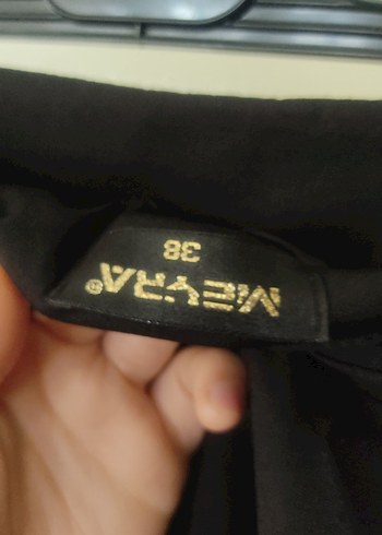 Düğmeli Siyah Uzun Salaş Etek - Görsel 8