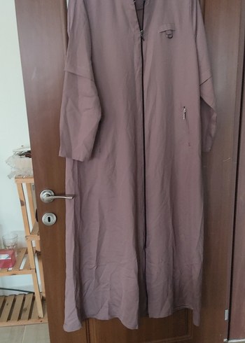 Bej Uzun Keten Kadın Kaban - Görsel 2