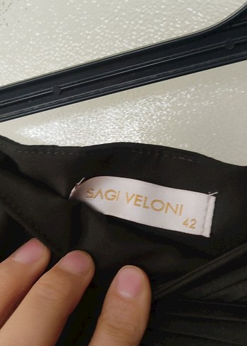 Siyah Piliseli Uzun Kadın Etek - Görsel 7