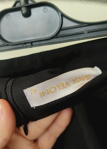 Kadın Siyah Uzun Saten Etek - Görsel 9