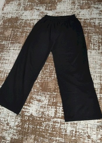 Siyah Kadın Midi Kumaş Pantolon Velcro - Görsel 3