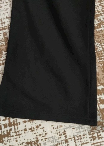 Siyah Kadın Midi Kumaş Pantolon Velcro - Görsel 8