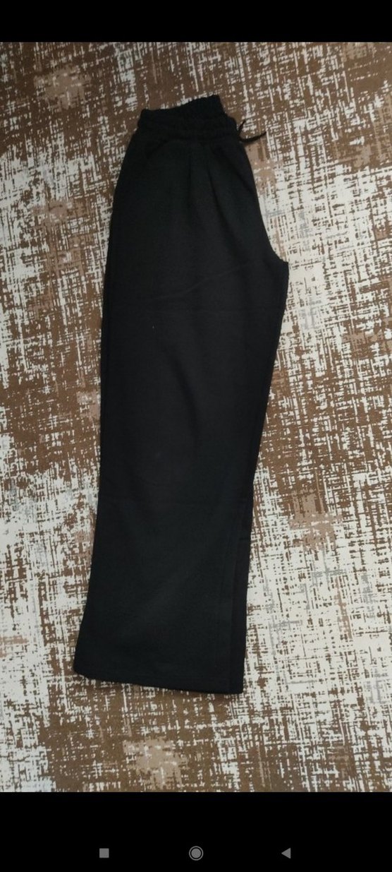 Siyah Kadın Midi Kumaş Pantolon Velcro - Görsel 4