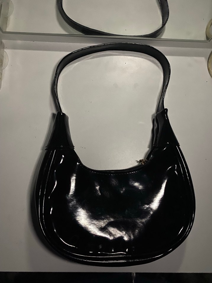 Siyah Deri Kadın Çanta - Görsel 2