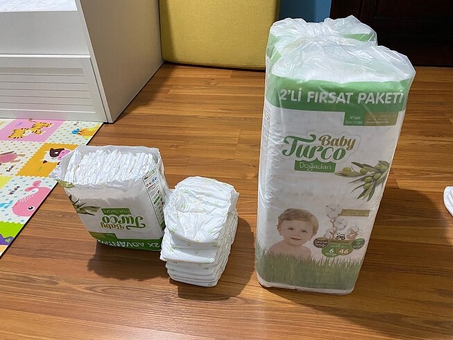 Diğer Baby turco 6 numara bebek bezi
