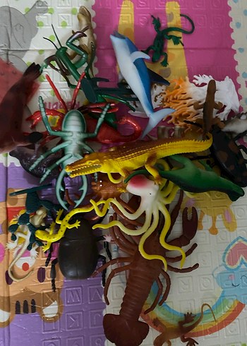 Çeşitli Deniz ve Böcek Figürleri Seti - Görsel 2