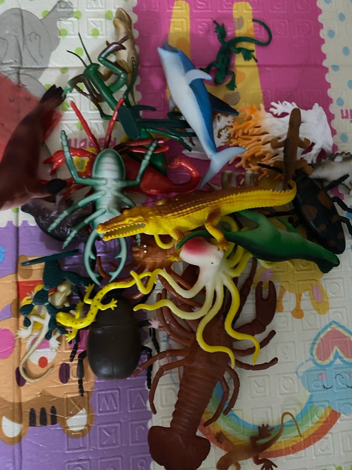 Çeşitli Deniz ve Böcek Figürleri Seti - Görsel 2