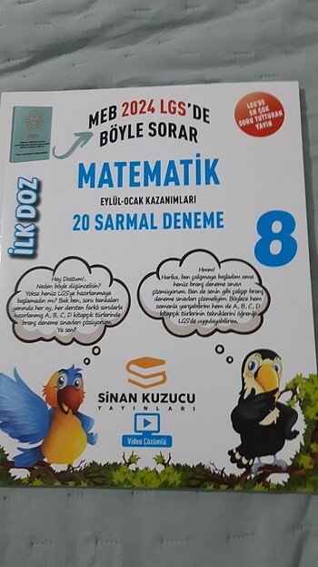 8. Sinif matematik sinan kuzucu ilk doz sarmal denemeler