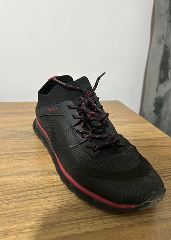 Hugo Boss Orjinal Hugo Siyah Kirmizi Ayakkabi
