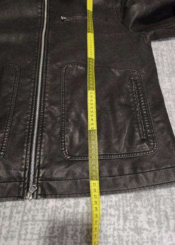 KOTON SİYAH SUNİ DERİ MONT - Görsel 7