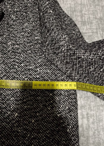 ZARA YÜNLÜ DOKULU UZUN KABAN - Görsel 4