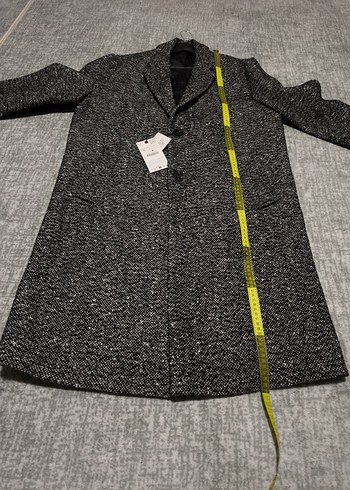 ZARA YÜNLÜ DOKULU UZUN KABAN - Görsel 5