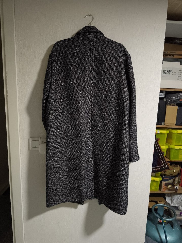 ZARA YÜNLÜ DOKULU UZUN KABAN - Görsel 3