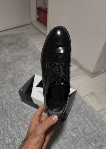 Erkek Siyah rugan Klasik Ofis Ayakkabısı - Görsel 3