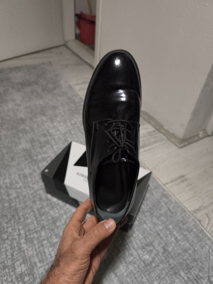 Erkek Siyah rugan Klasik Ofis Ayakkabısı - Görsel 3