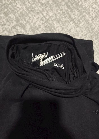 Siyah ince balıkçı yaka t-şhirt - Görsel 2