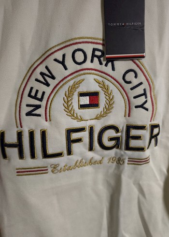 Erkek Beyaz HILFIGER Baskılı Sweatshirt - Görsel 3