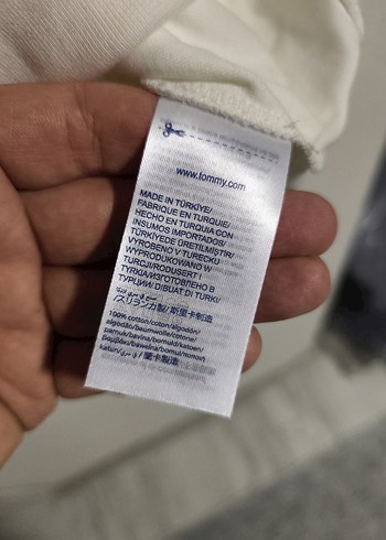 Erkek Beyaz HILFIGER Baskılı Sweatshirt - Görsel 4