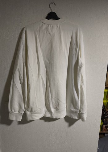 Erkek Beyaz HILFIGER Baskılı Sweatshirt - Görsel 5