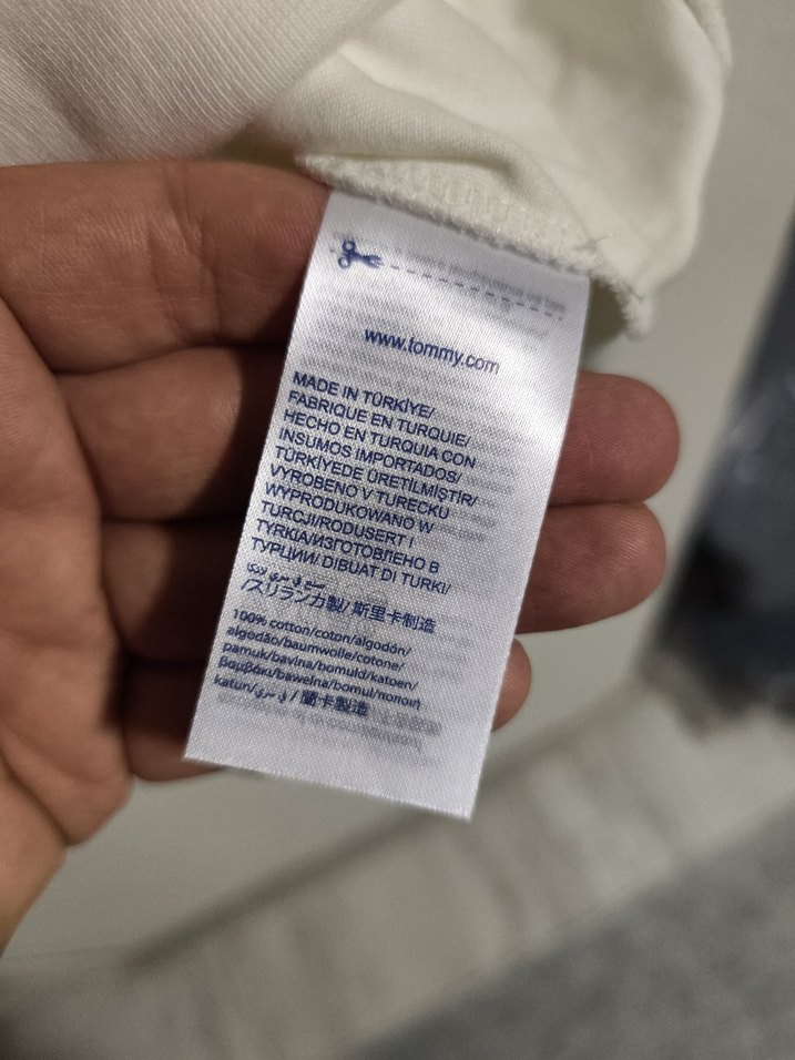 Erkek Beyaz HILFIGER Baskılı Sweatshirt - Görsel 4