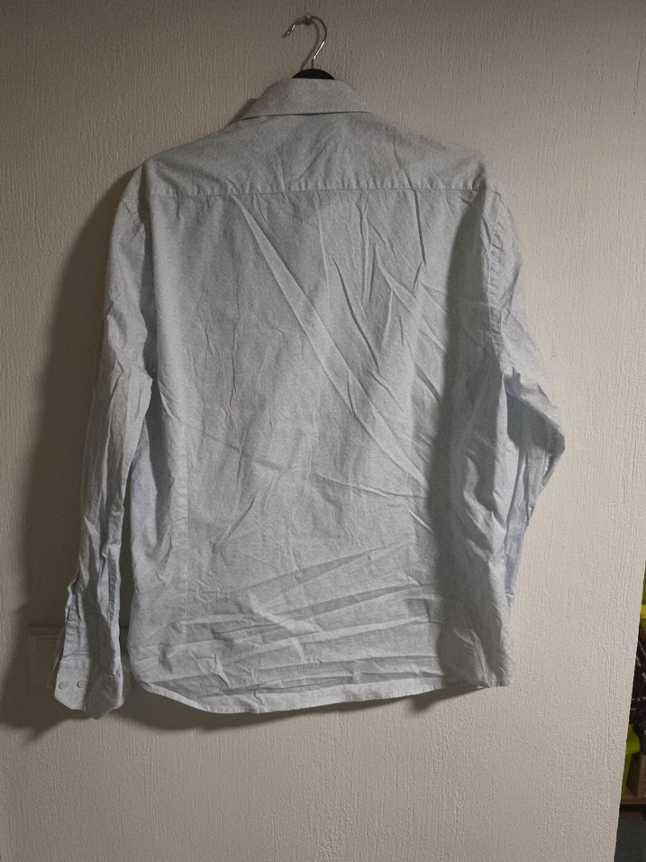 Avva mavi desenli gömlek - Görsel 4