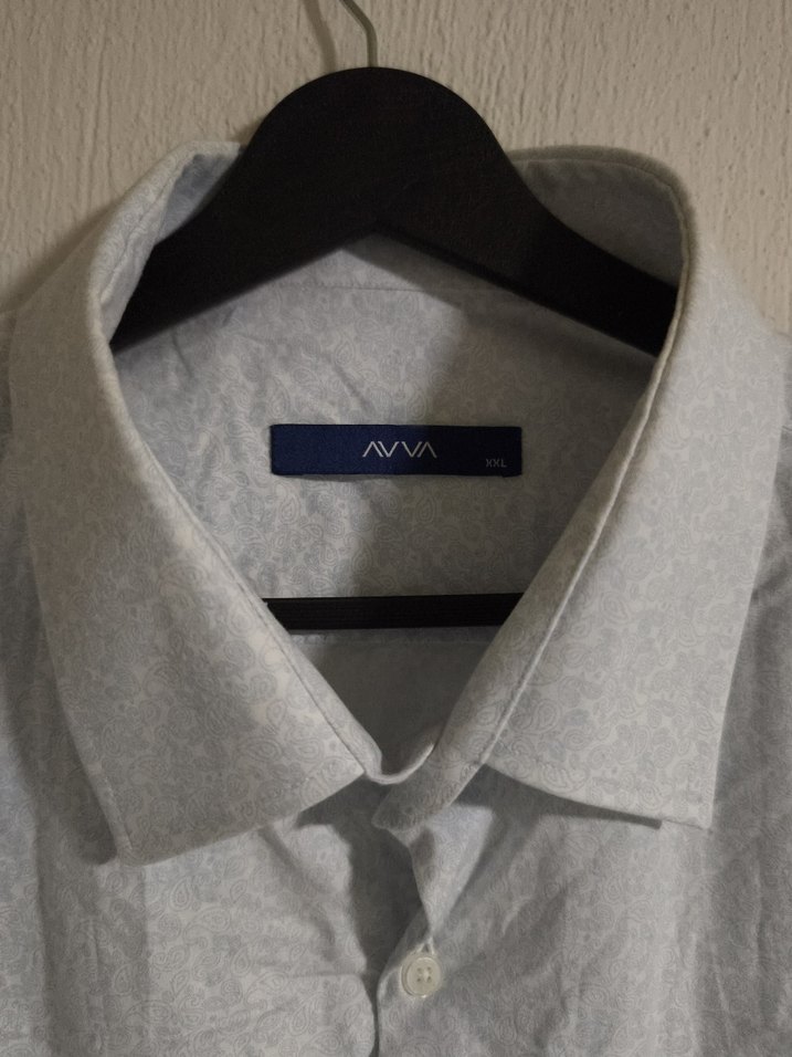 Avva mavi desenli gömlek - Görsel 2