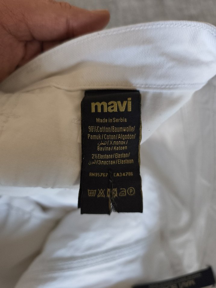 MAVİ JAKE BEYAZ JEAN - Görsel 4