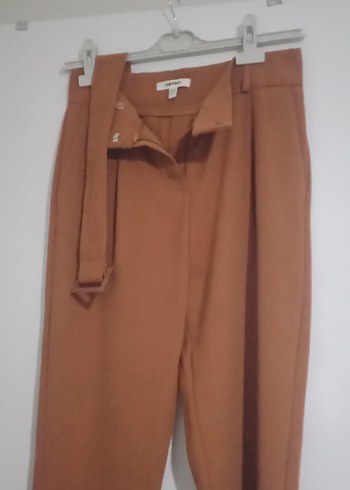 Kahverengi Kadın Kumaş Pantolon - Görsel 4