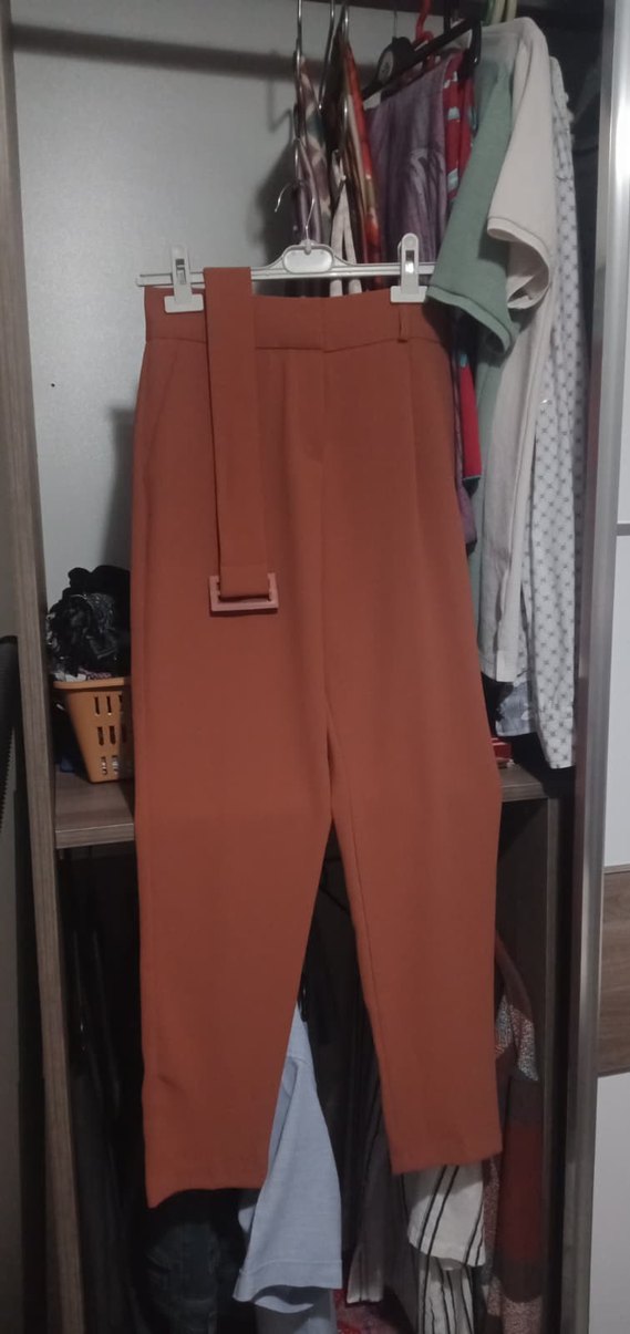 Kahverengi Kadın Kumaş Pantolon - Görsel 3