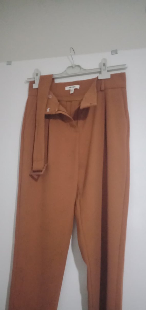 Kahverengi Kadın Kumaş Pantolon - Görsel 4