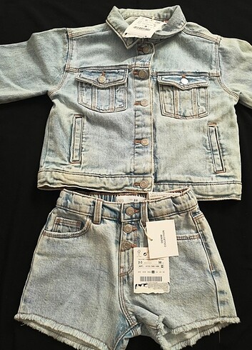 Zara ZARA Çocuk Ceket Şort Takım