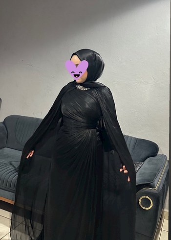 Siyah Abiye Elbise - Görsel 7